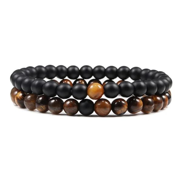 bracelet homme perle élégant