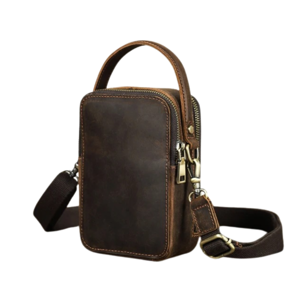Petite Sacoche Bandoulière Homme en cuir