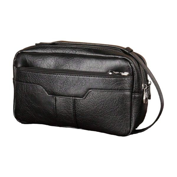 pochette noir homme élégante