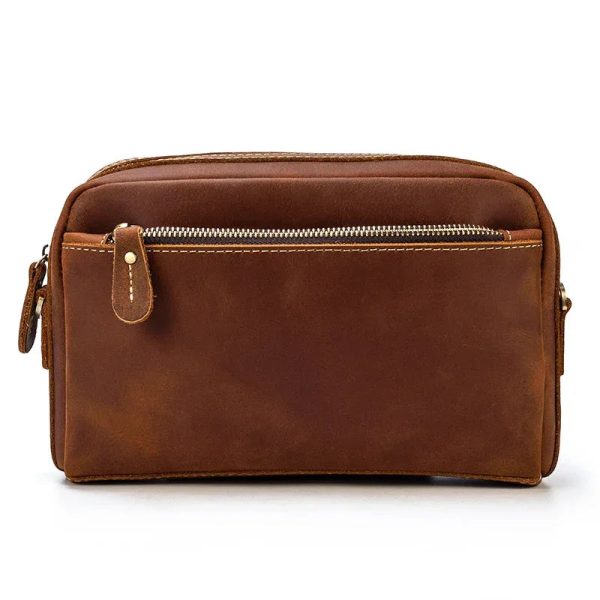 Pochette pour homme en cuir élégante