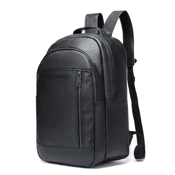 sac à dos homme en cuir noir
