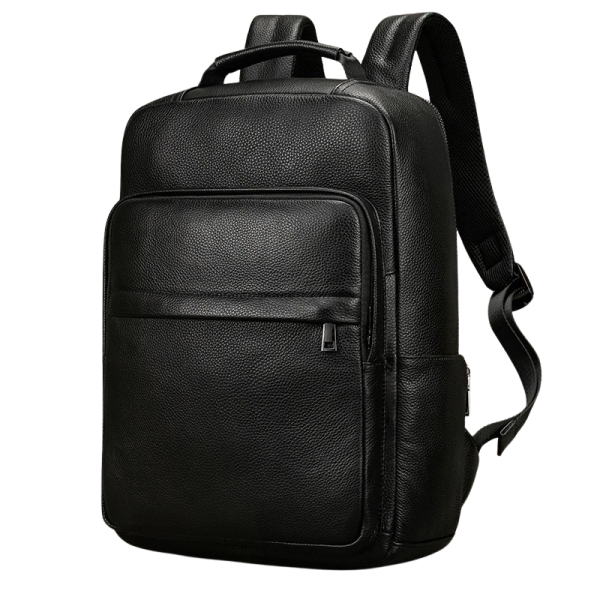 sac à dos en cuir noir