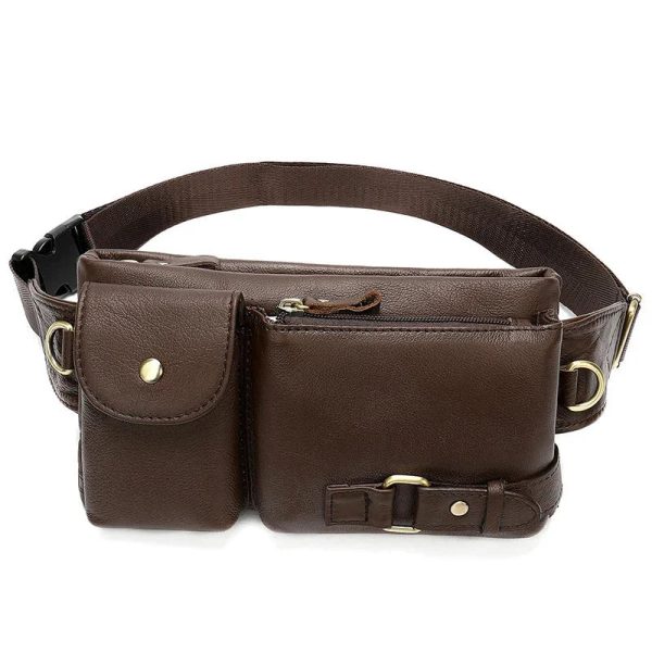 sacoche banane cuir pour homme en situation