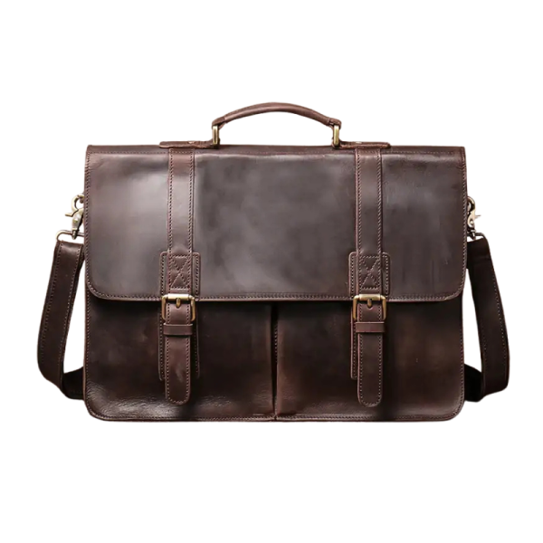 sacoche cartable homme en cuir élégante