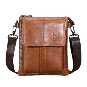 sacoche cuir marron homme