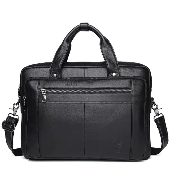 sacoche Cuir Noir Homme