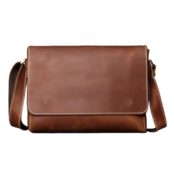 sacoche homme cuir marron élégante