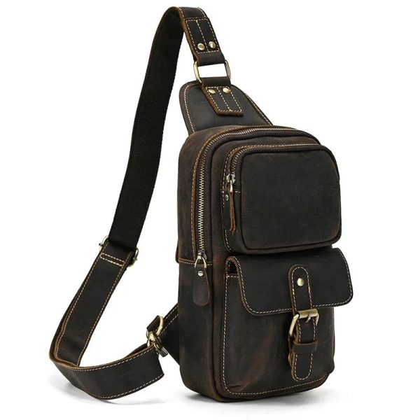 VF-Maison Sacoche Homme en Cuir élégante