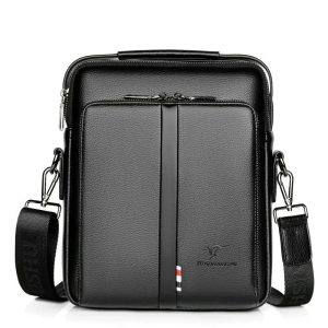 Sacoche Homme Rigide en cuir
