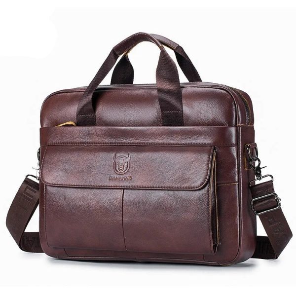 Sacoche Ordi Cuir Homme en cuir véritable